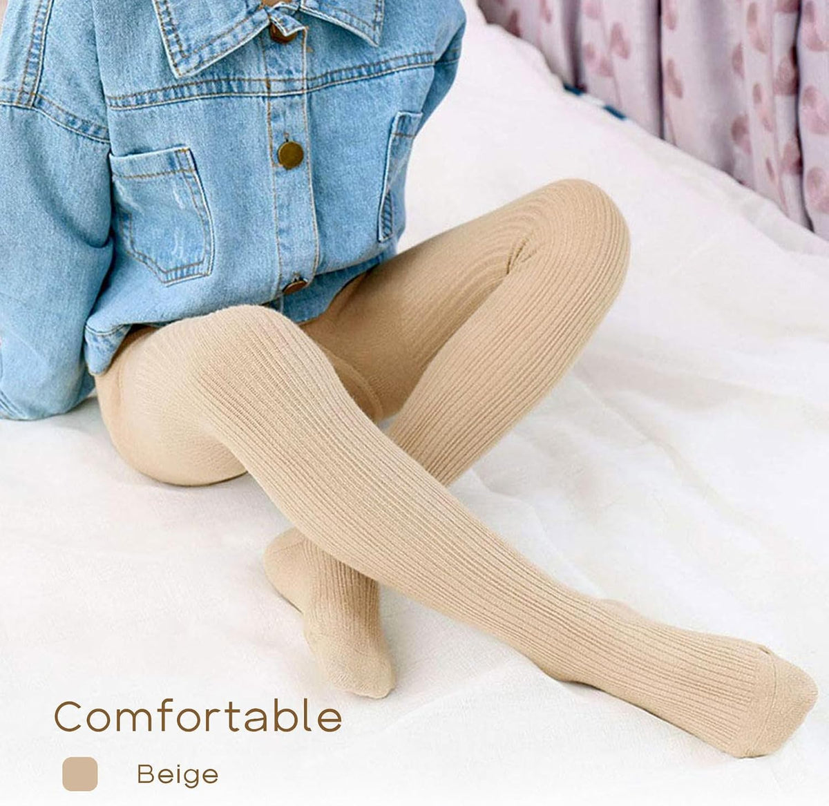 CHUNG Toddler Little Girls Cotton Tights Footed Thick Winter Cable Knit Legging Pantyhose Stocking