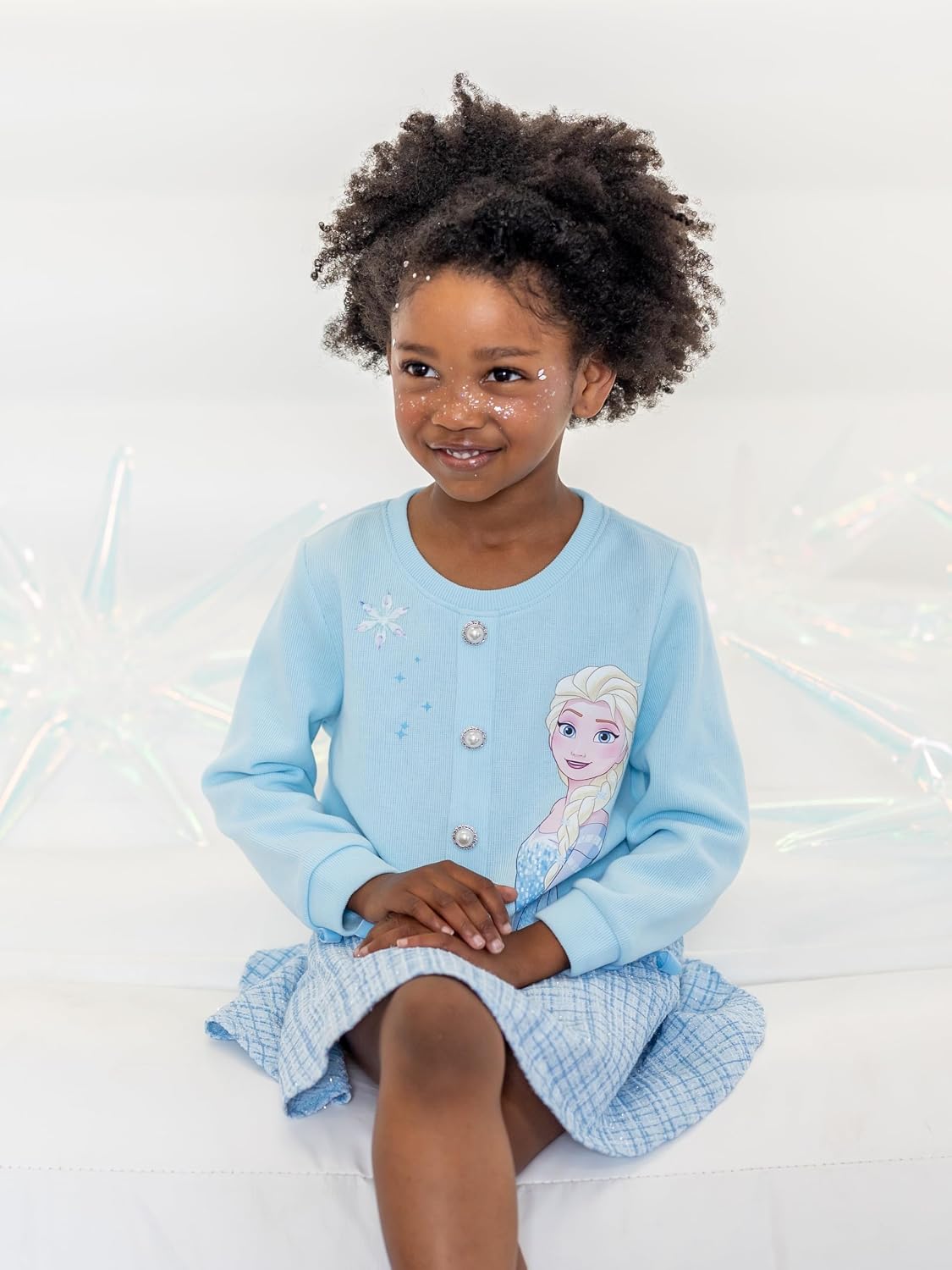 Disney Girl 2 Piece Birthday Party Outfit Knit Top & Tweed Skirt Set 2-13Y