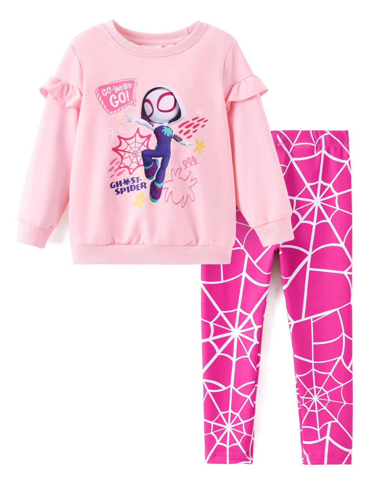 Disney Girls Clothes Long Sleeve Sweatshirt Leggings Outfit 2 Piece Set