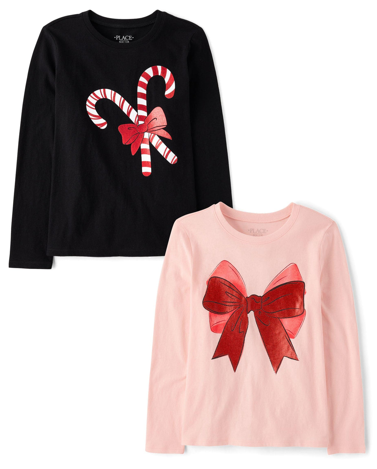 The Children's Place Kids' All Holidays,Birthdays Long Sleeve Graphic T-Shirts,2 Pack