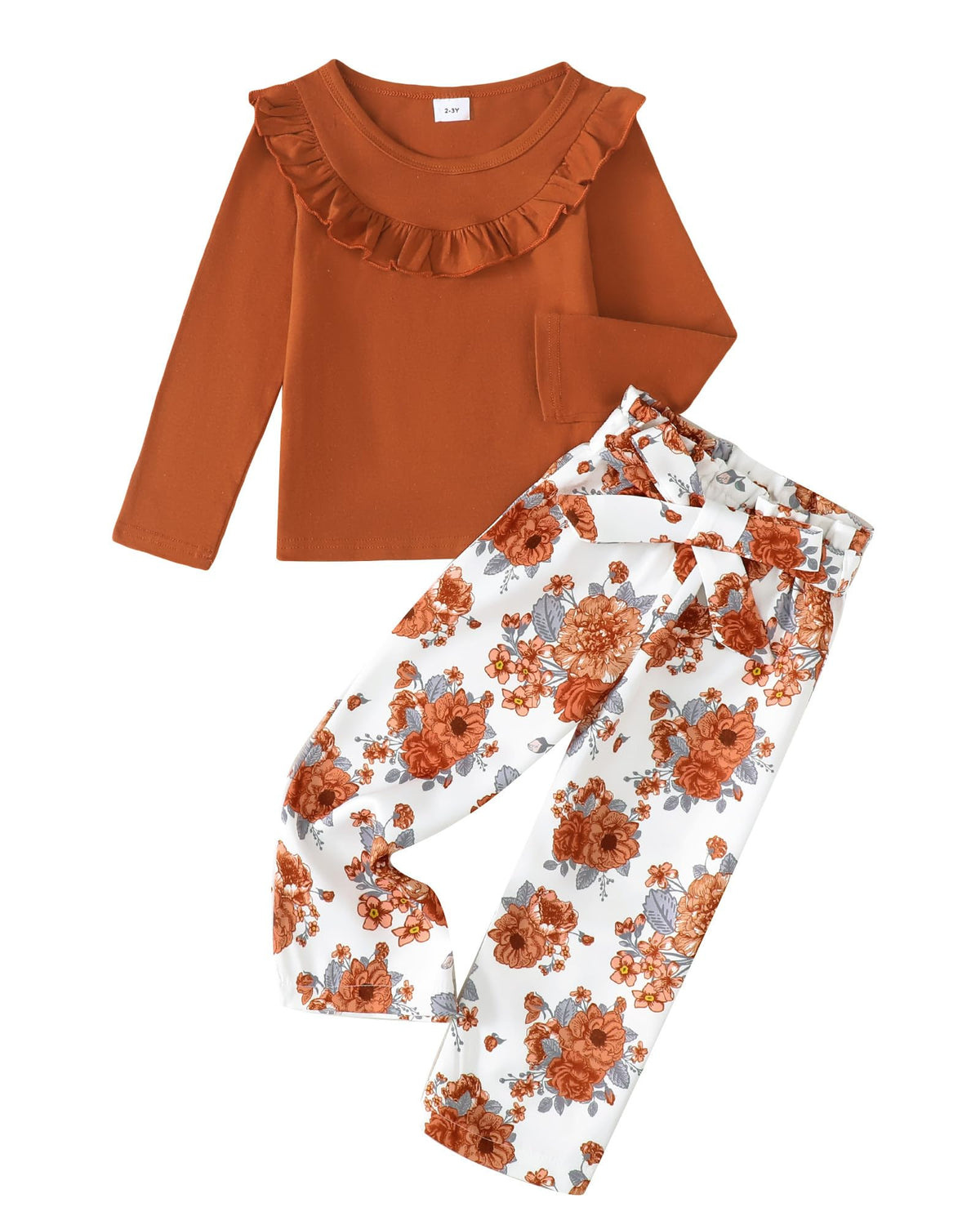 Little Girls Clothes Kids Fall Winter Outfits Pant Set for Girl Age 4-8