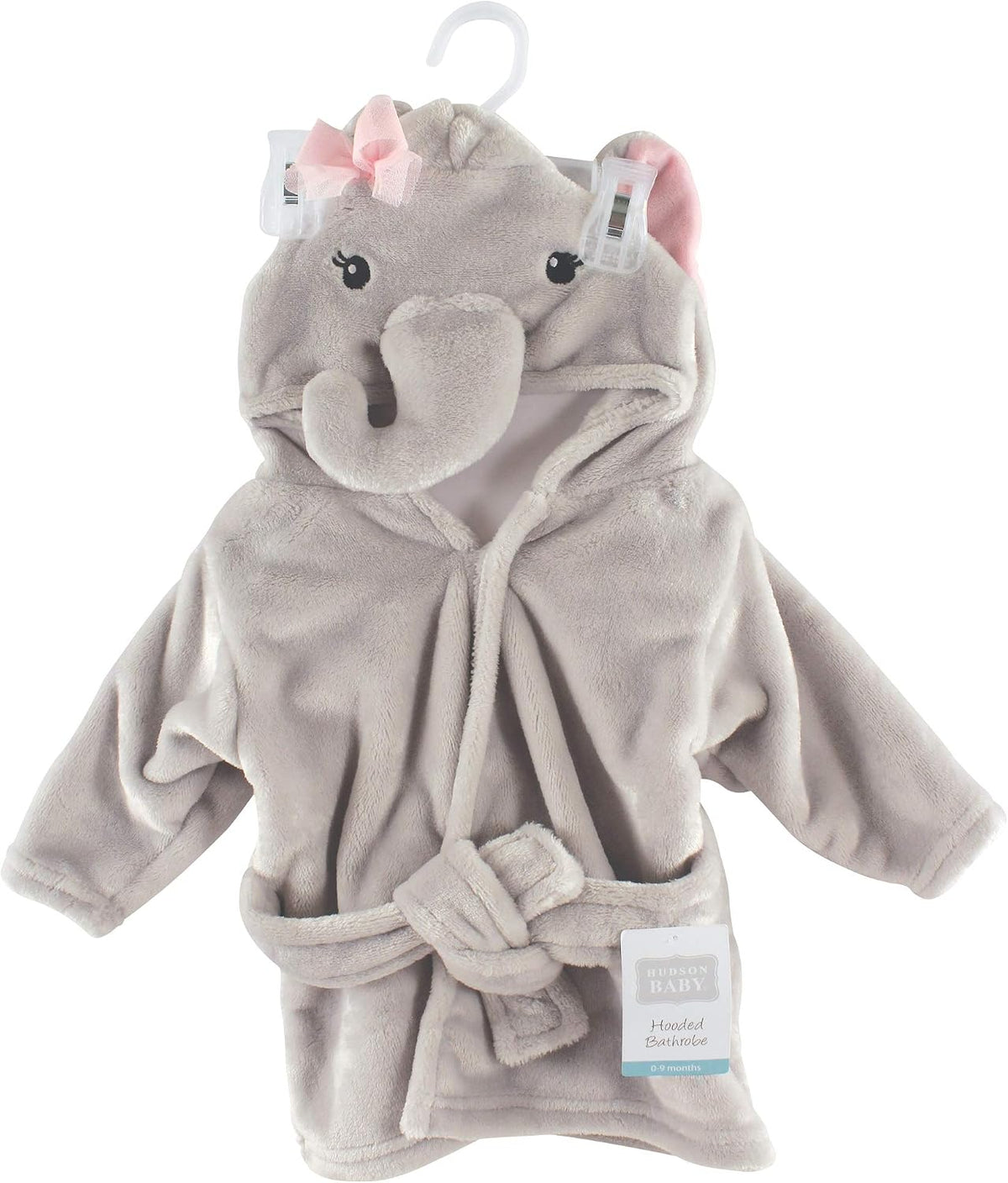 Hudson Baby Unisex Baby Plush Animal Face Bathrobe