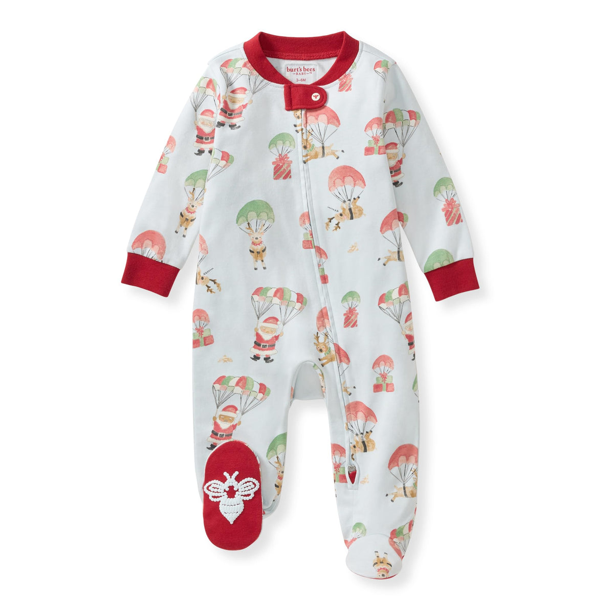 Burt's Bees Baby Boys Footless Pajamas, Sleep and Play Loose Fit, 100% Organic Cotton Soft One-piece PJs, Sizes NB to 6-9 Months