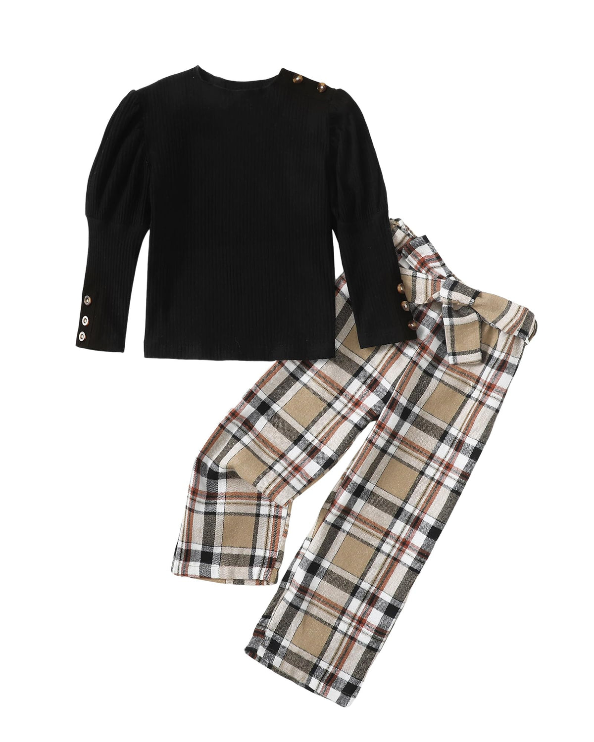 Little Girls Clothes Kids Fall Winter Outfits Pant Set for Girl Age 4-8