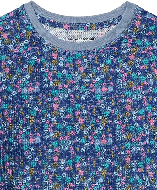 Amazon Essentials Girls and Toddlers' Long-Sleeve Knit Thermal T-Shirts, Pack of 3