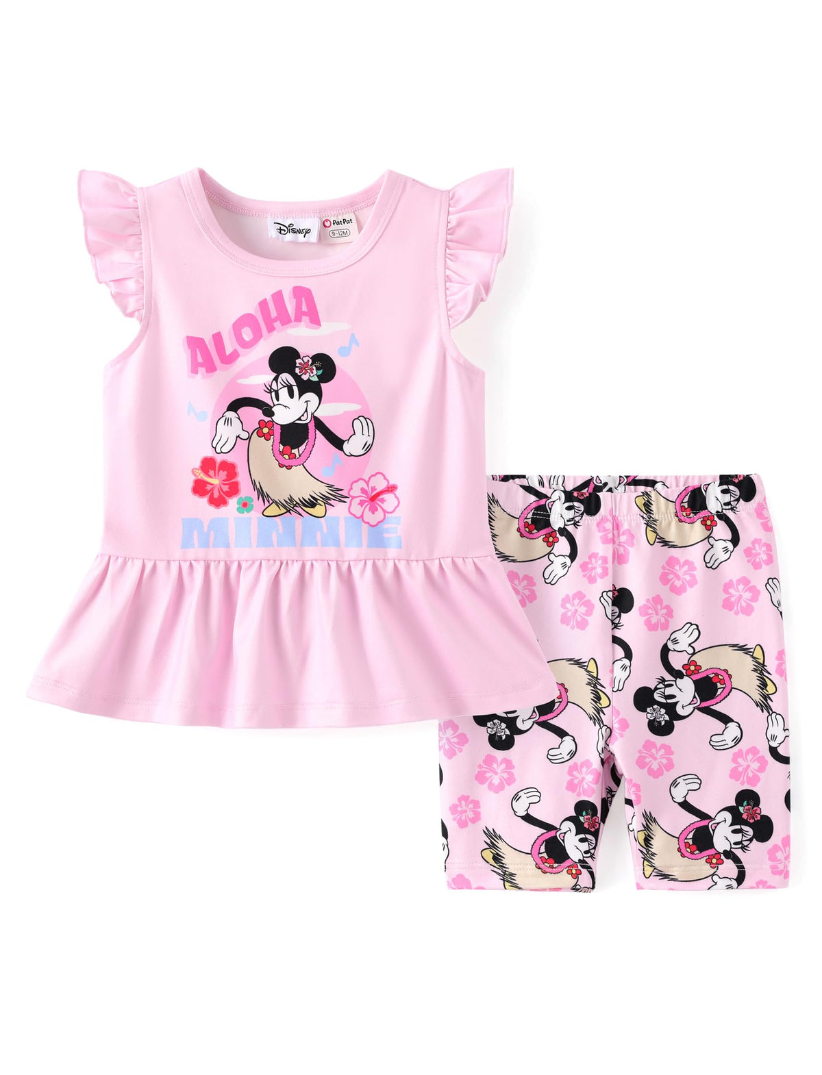 Disney Toddler Girls Clothes Long Sleeve Shirt Leggings 2pcs Outfits Set