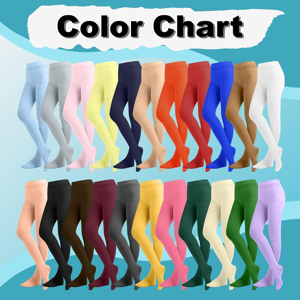 Butterfly Hosiery EMEM Apparel Girls' Opaque School Uniform Microfiber Footed Tights