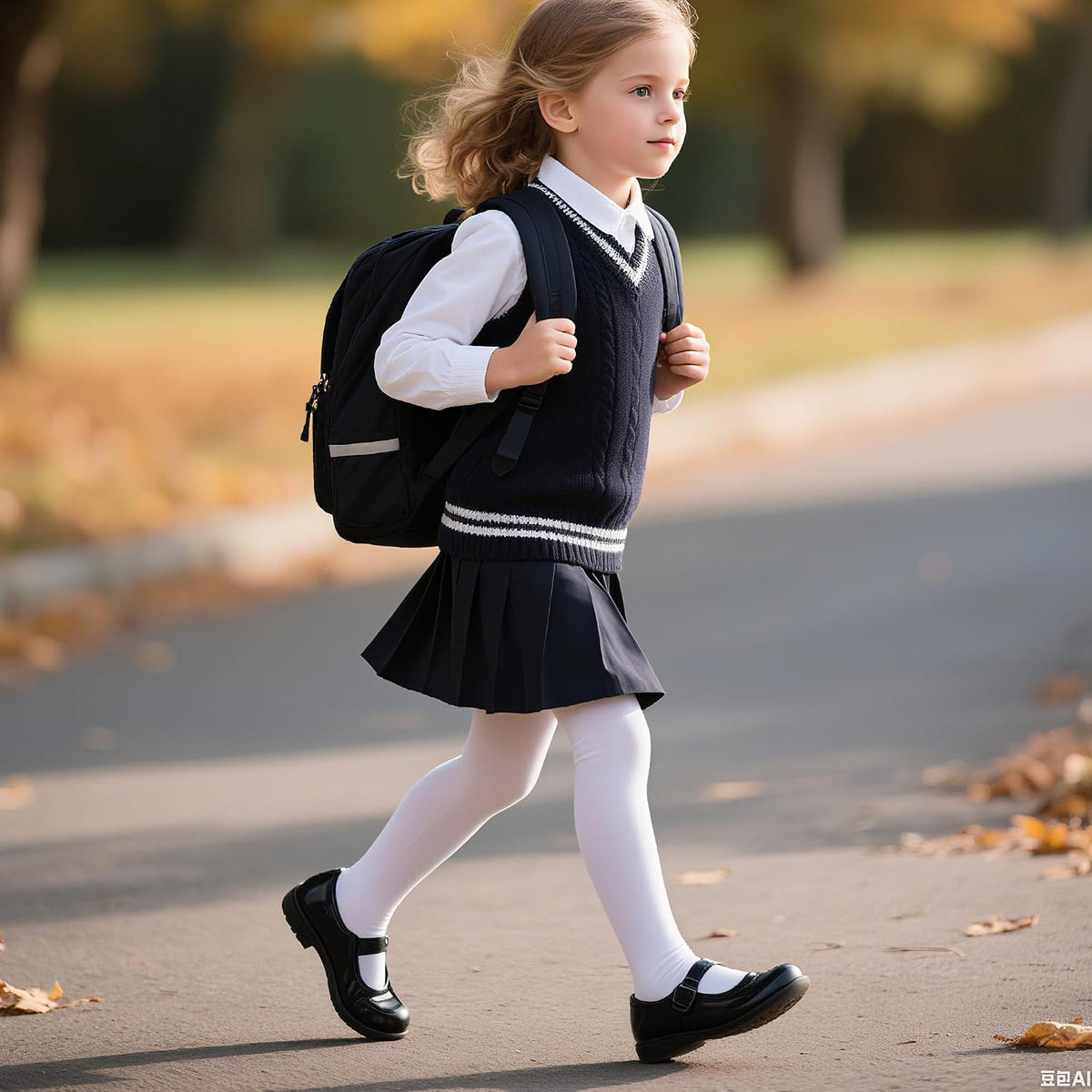 Dxhycc 2 Pack Girls Cotton Tights School Dress Tights Warm Legging 2T-13Y