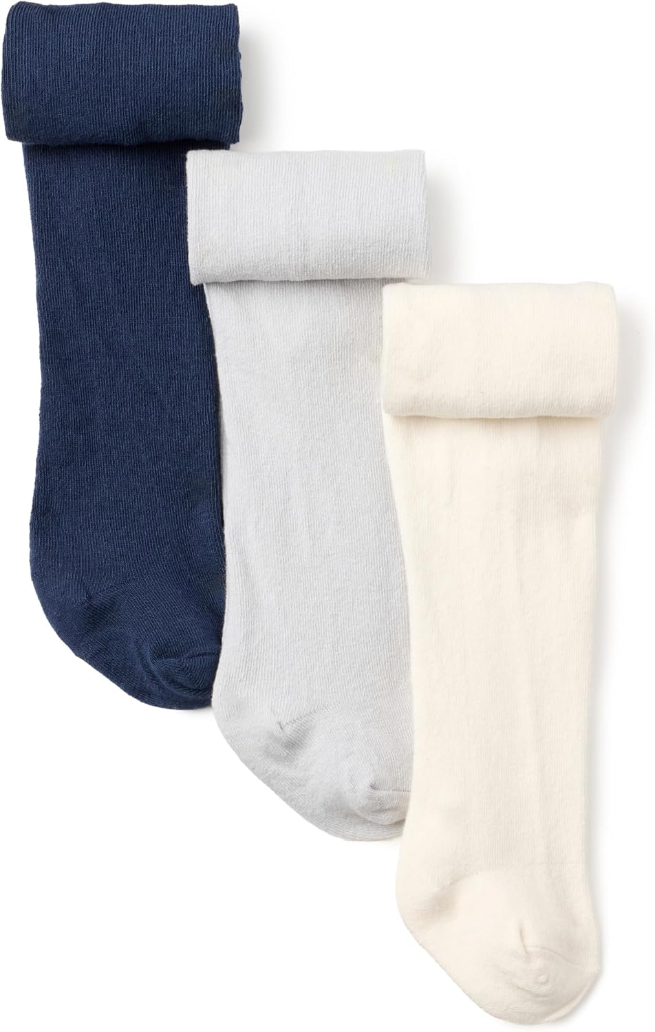 Amazon Essentials Baby Girls' Cotton-Nylon Blend Tights 3 Pairs