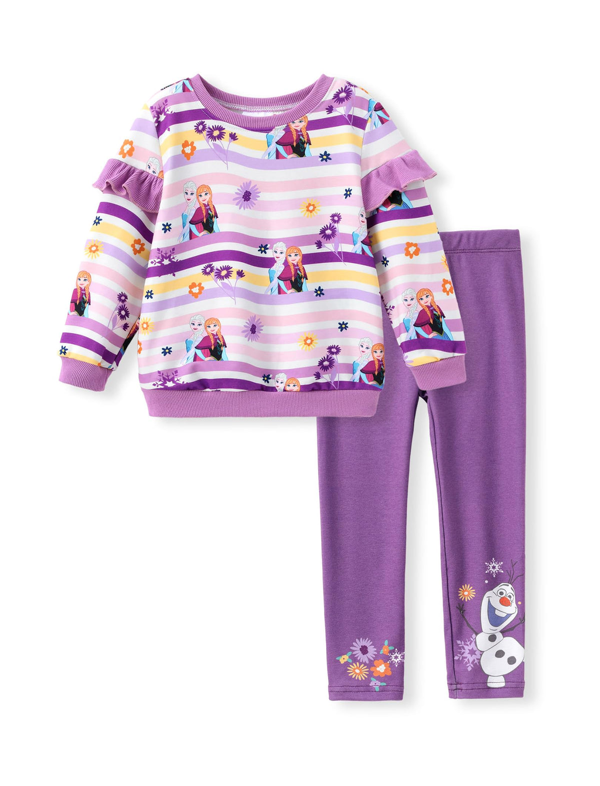 Disney Girls Clothes Long Sleeve Sweatshirt Leggings Outfit 2 Piece Set