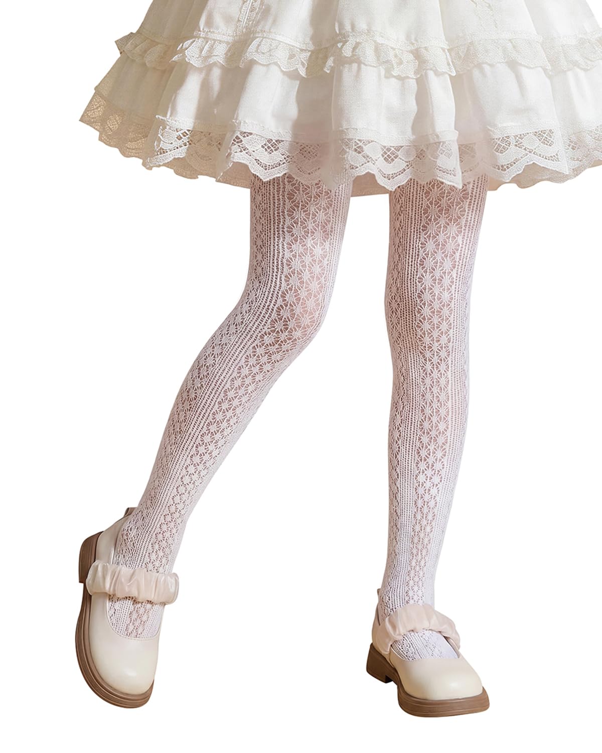 Century Star Girls Lace Tights for Girls Toddler Hollow Fishnet Tights