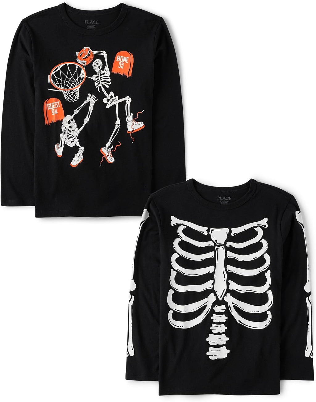 The Children's Place Kids' All Holidays,Birthdays Long Sleeve Graphic T-Shirts,2 Pack