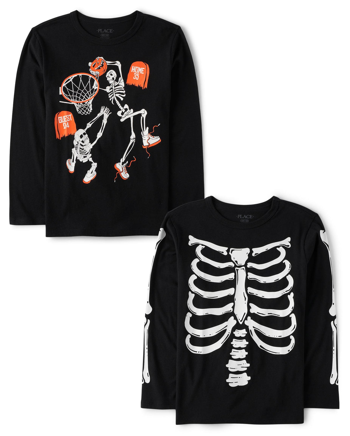 The Children's Place Kids' All Holidays,Birthdays Long Sleeve Graphic T-Shirts,2 Pack