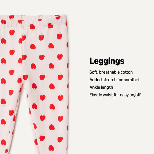 Amazon Essentials x Sofia Grainge Unisex Toddlers and Babies' Cotton Breathable Ankle Length Legging, Pack of 3