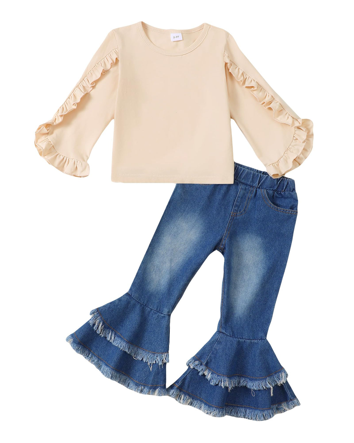 Little Girls Clothes Kids Fall Winter Outfits Pant Set for Girl Age 4-8