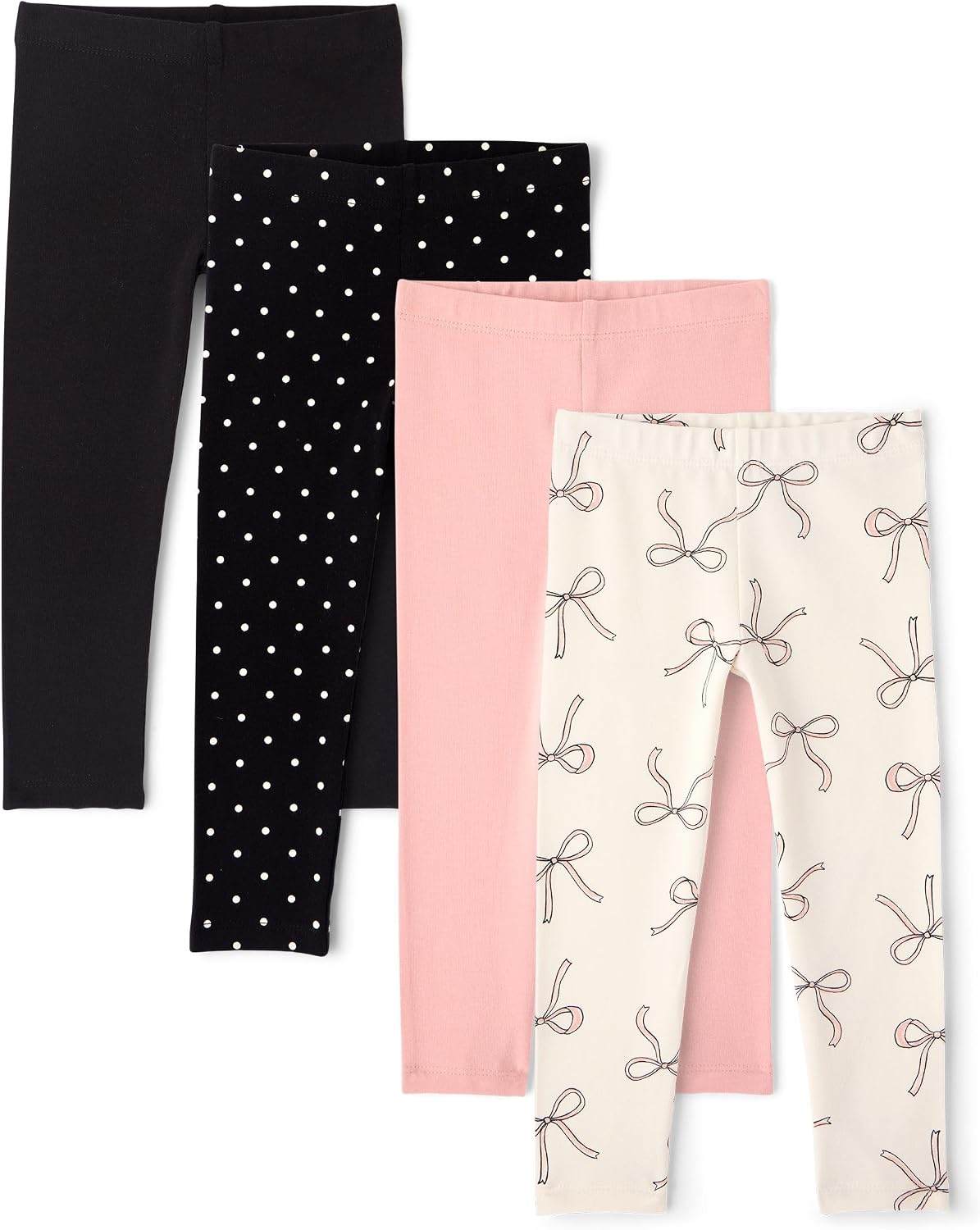 The Children's Place Baby Girls' and Toddler Print Leggings,4-Pack