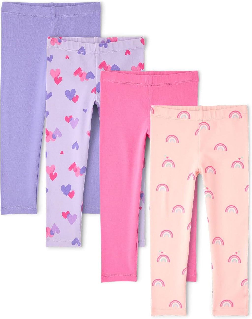 The Children's Place Baby Girls' and Toddler Print Leggings,4-Pack