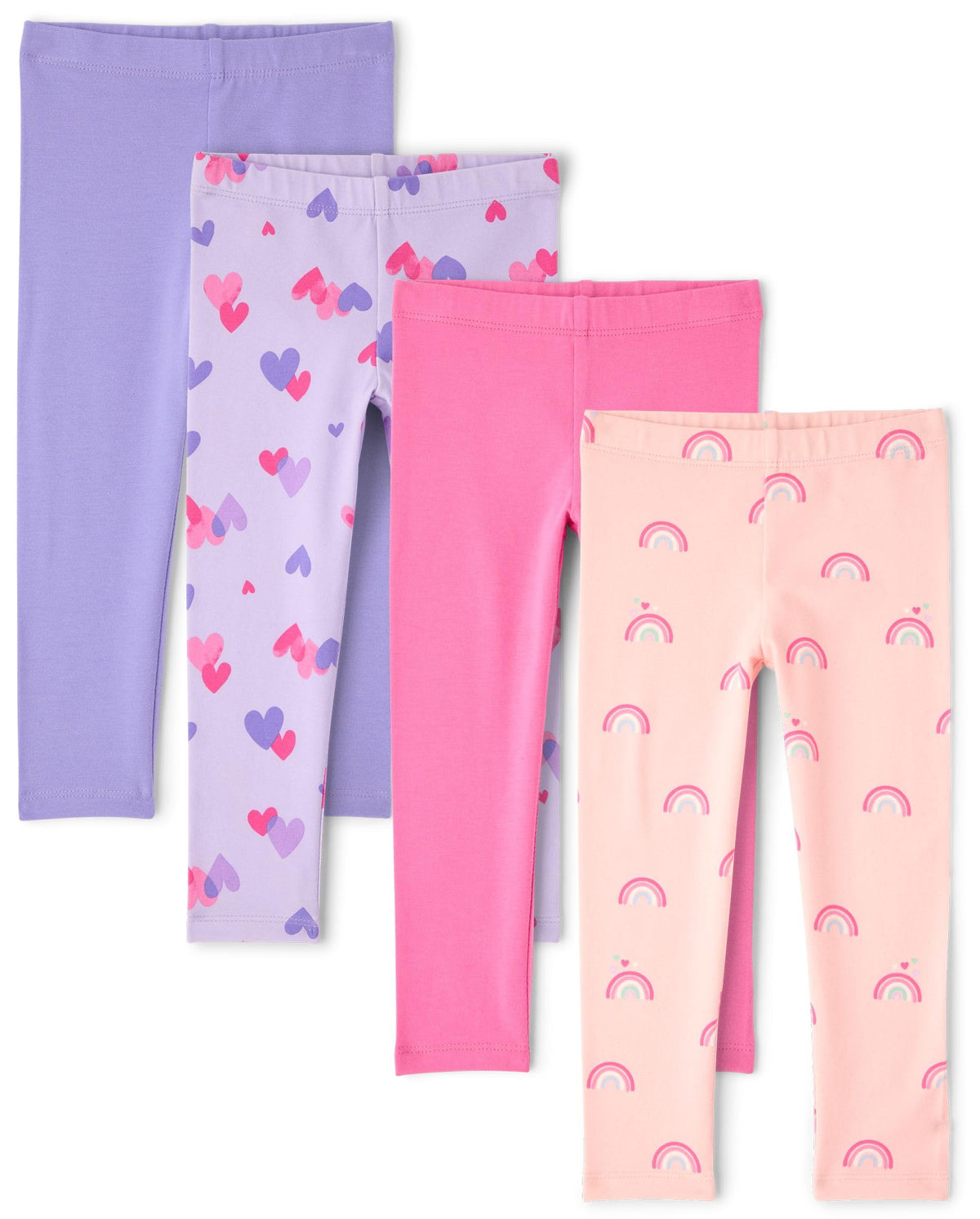 The Children's Place Baby Girls' and Toddler Print Leggings,4-Pack