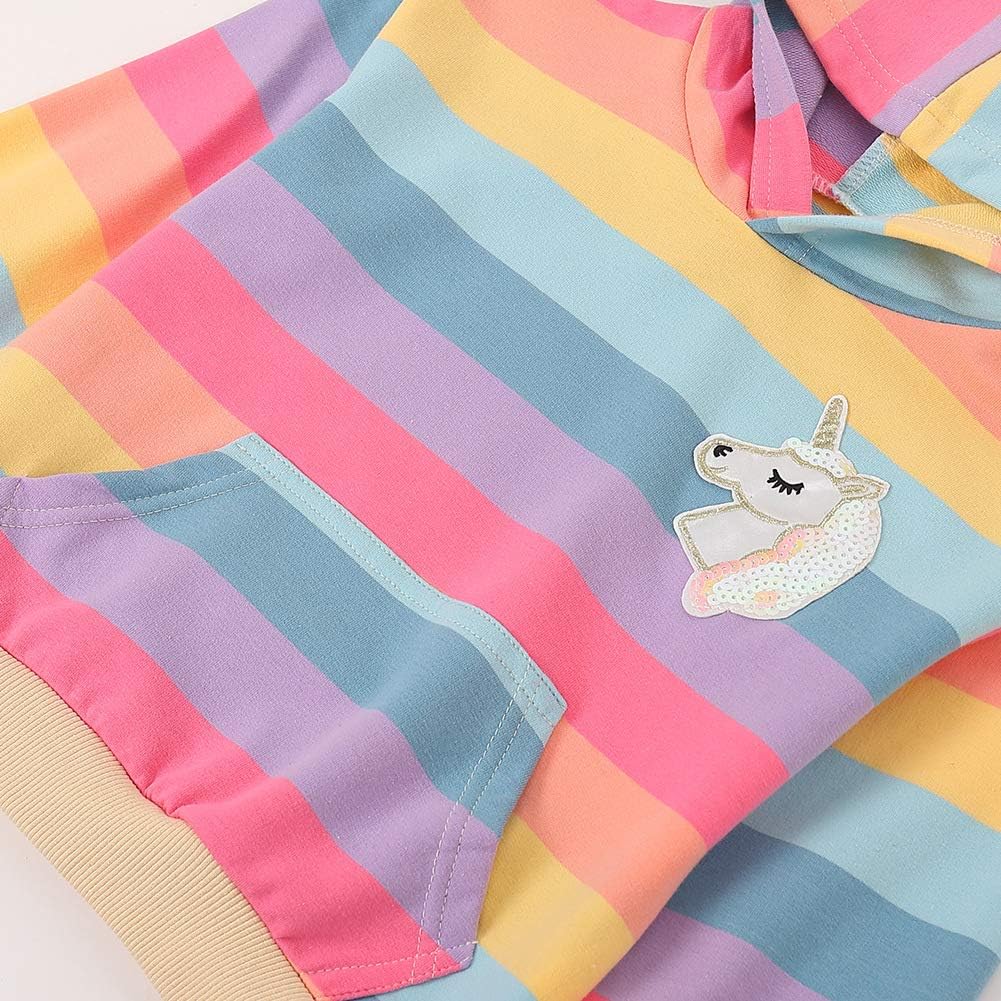 WELAKEN Sweatshirts for Girls Toddler & Kids II Little Girl's Pullover Tops Sweaters & Hoodies