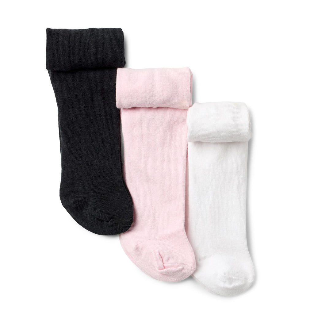 Amazon Essentials Baby Girls' Cotton-Nylon Blend Tights 3 Pairs