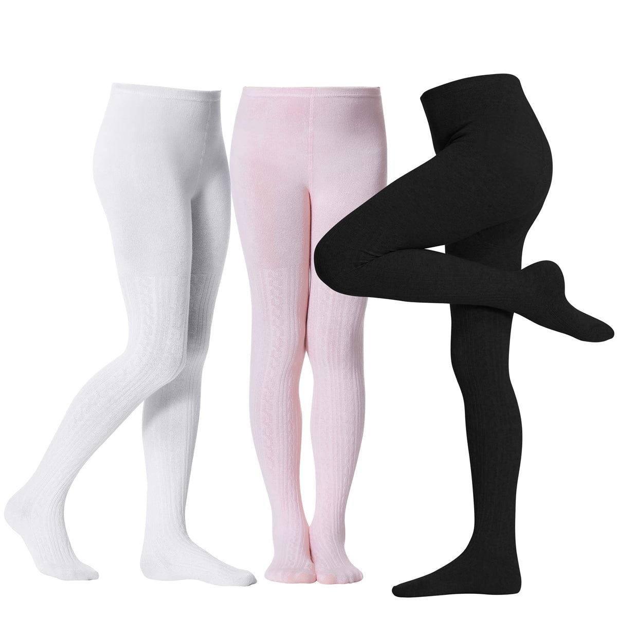 Zando Cable Knit Toddler Tights Baby Seamless Leggings Girls Stockings