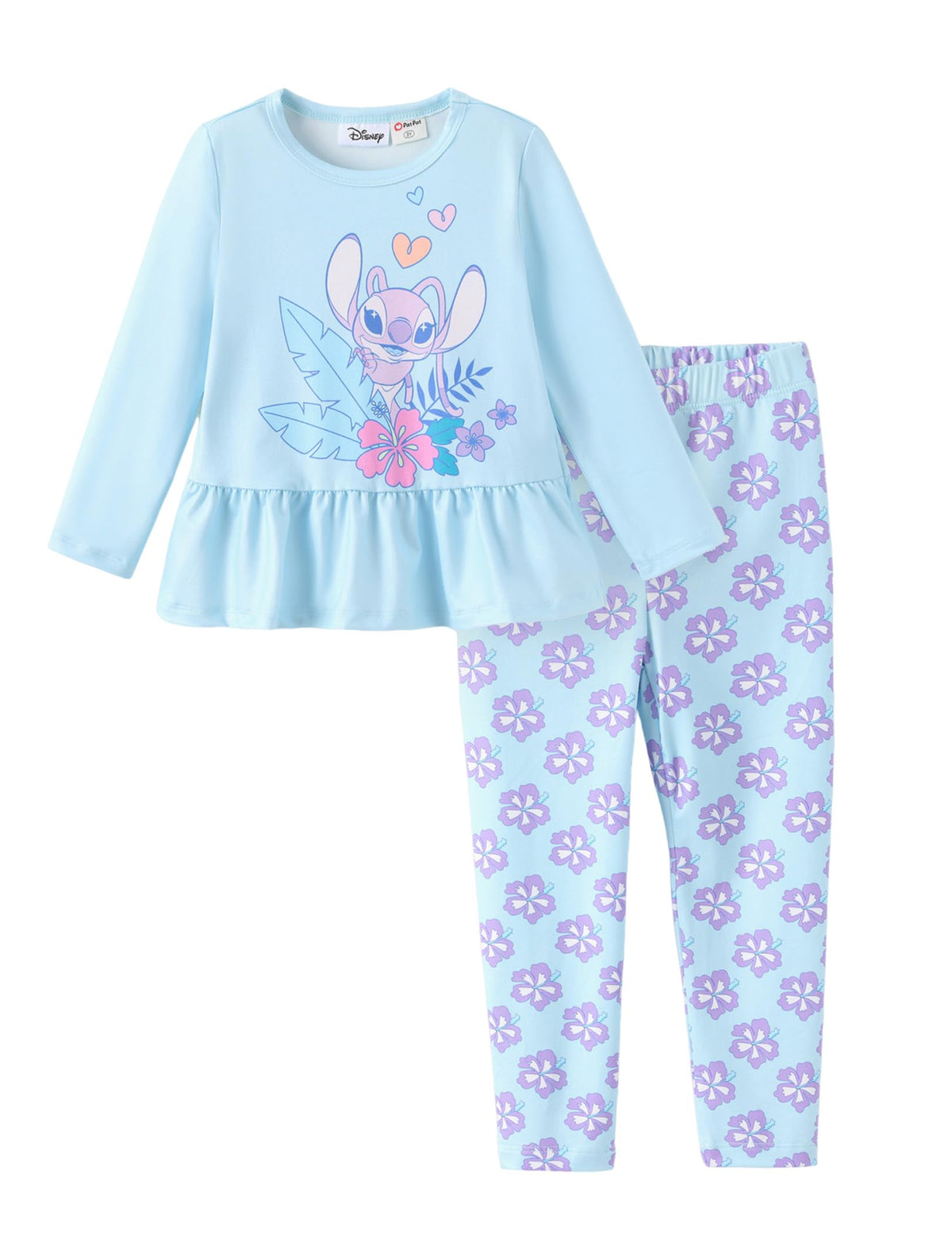 Disney Toddler Girls Clothes Long Sleeve Shirt Leggings 2pcs Outfits Set