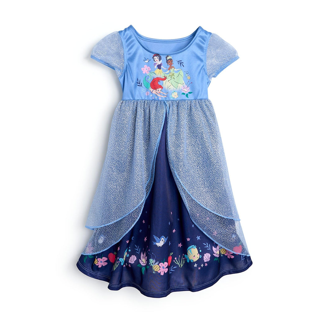 Disney Toddler/Little/Big Girls' Princess Fantasy Gown Nightgown