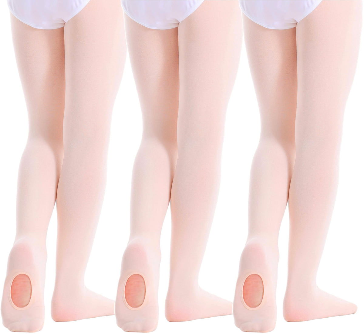 Girls Women Dance Ballet Tights Transition Leggings Ultra Soft Convertible Tights for Students (Toddler/Kids/Adult)