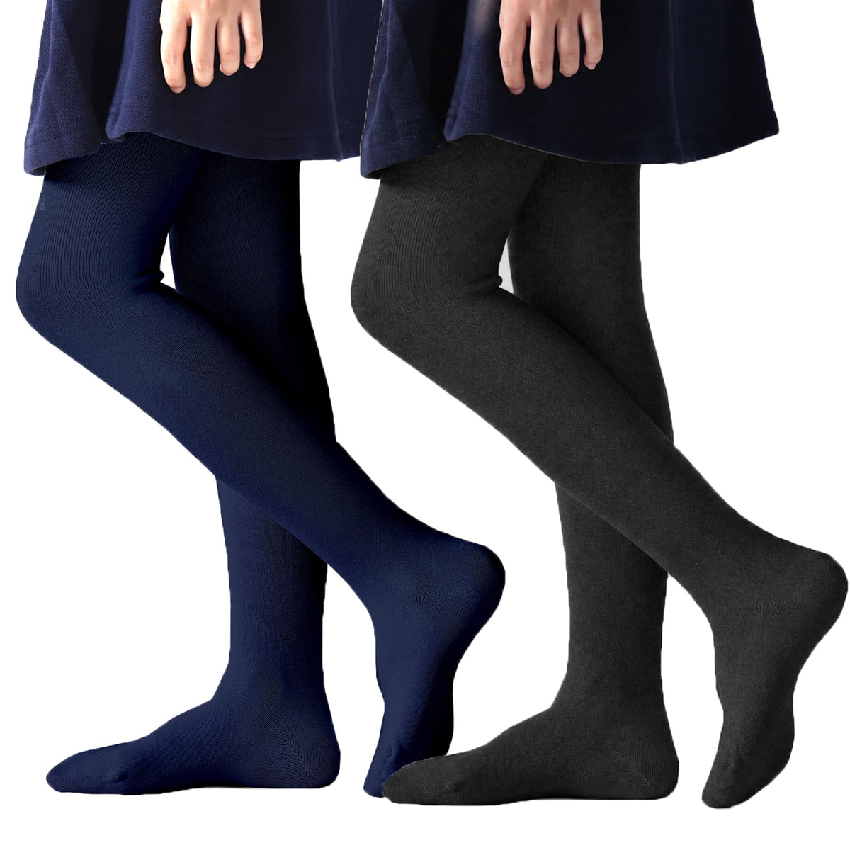 Girls Tights School Uniform Warm Stockings Cotton Solid Leggings For Kids