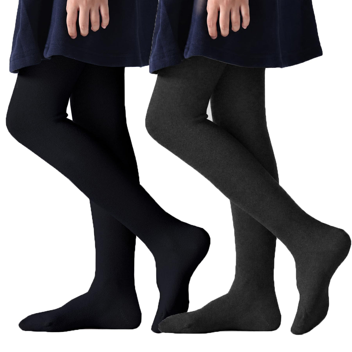 Girls Tights School Uniform Warm Stockings Cotton Solid Leggings For Kids