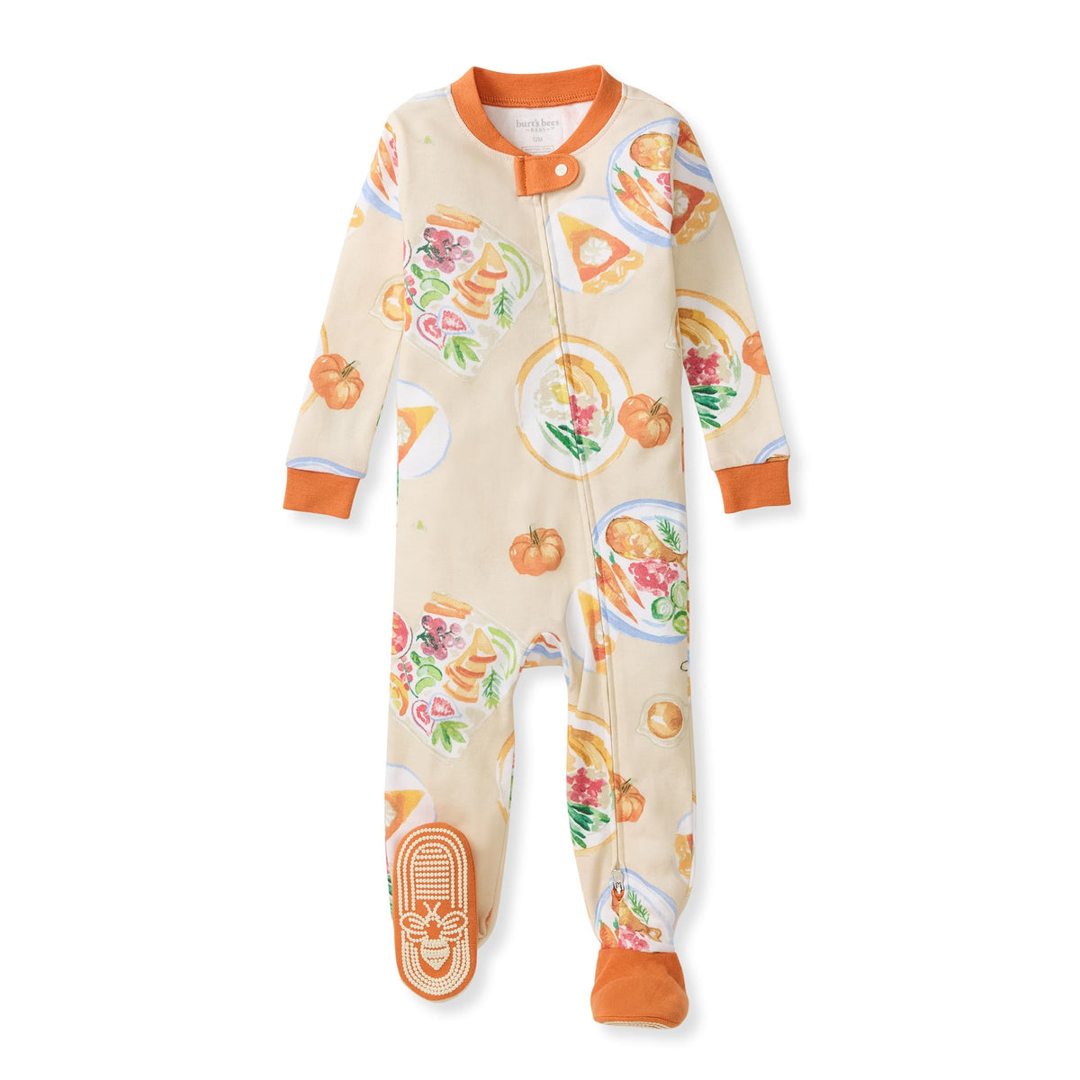 Burt's Bees Baby Boys Footless Pajamas, Sleep and Play Loose Fit, 100% Organic Cotton Soft One-piece PJs, Sizes NB to 6-9 Months