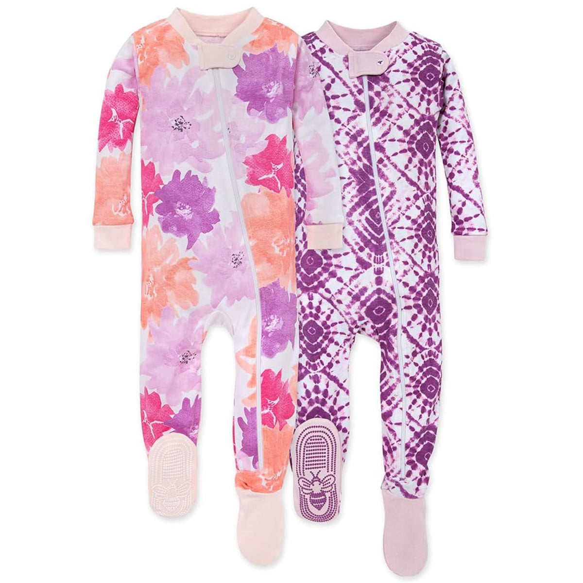 Burt's Bees Baby Boys Footless Pajamas, Sleep and Play Loose Fit, 100% Organic Cotton Soft One-piece PJs, Sizes NB to 6-9 Months