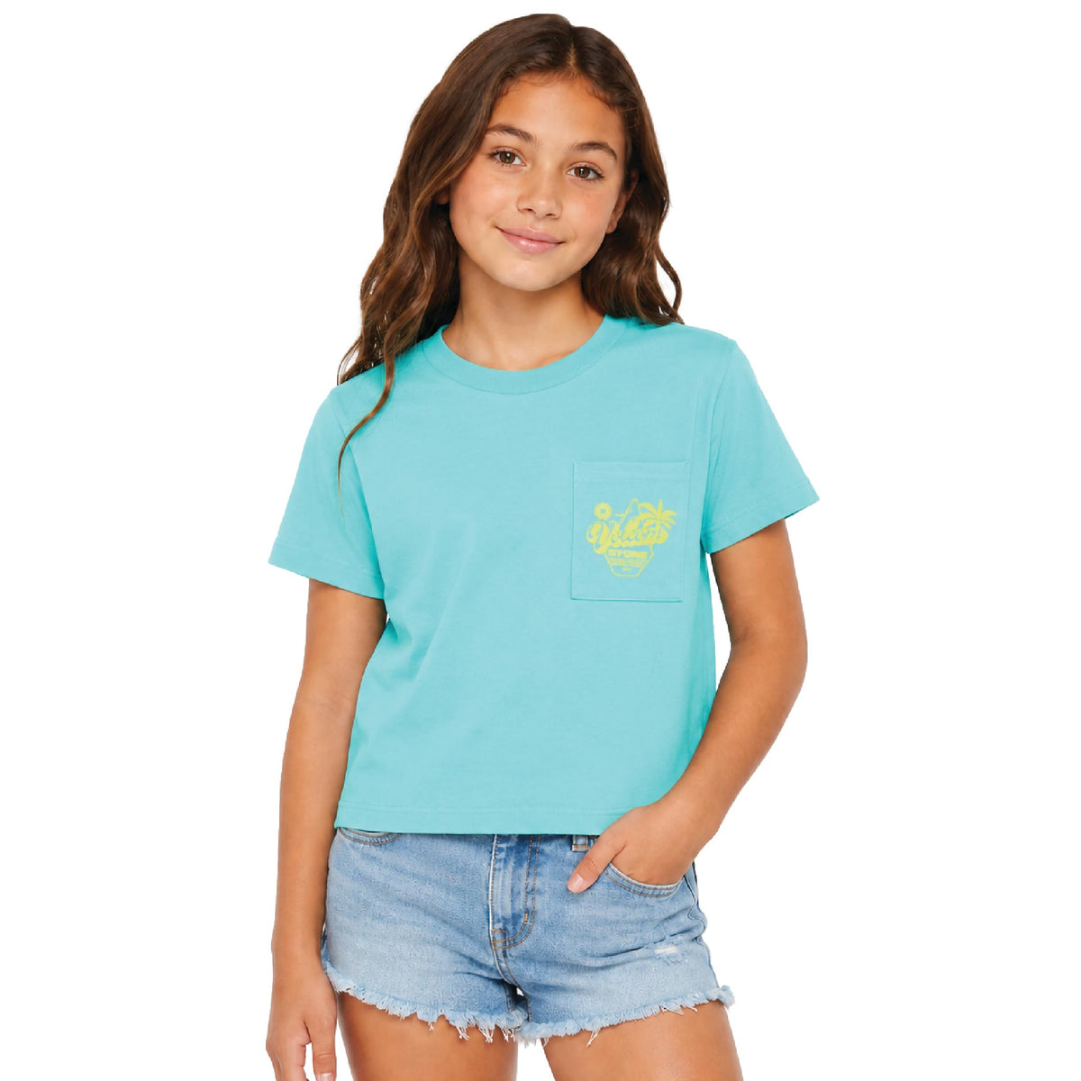 Volcom Girls Crewneck Graphic Tee, Short Sleeve Casual Top