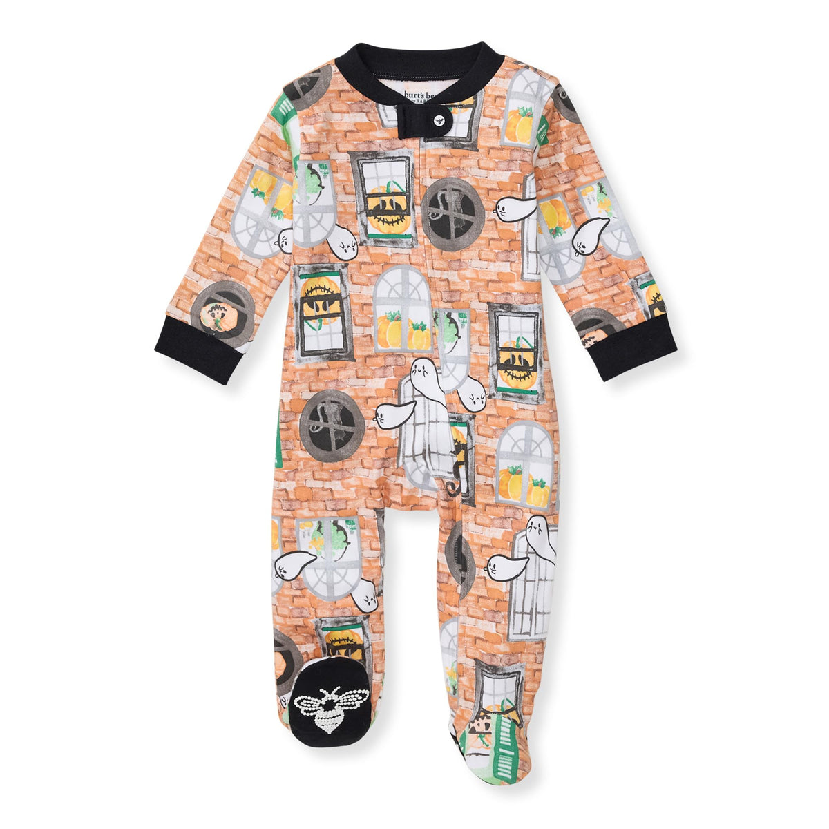 Burt's Bees Baby Boys Footless Pajamas, Sleep and Play Loose Fit, 100% Organic Cotton Soft One-piece PJs, Sizes NB to 6-9 Months