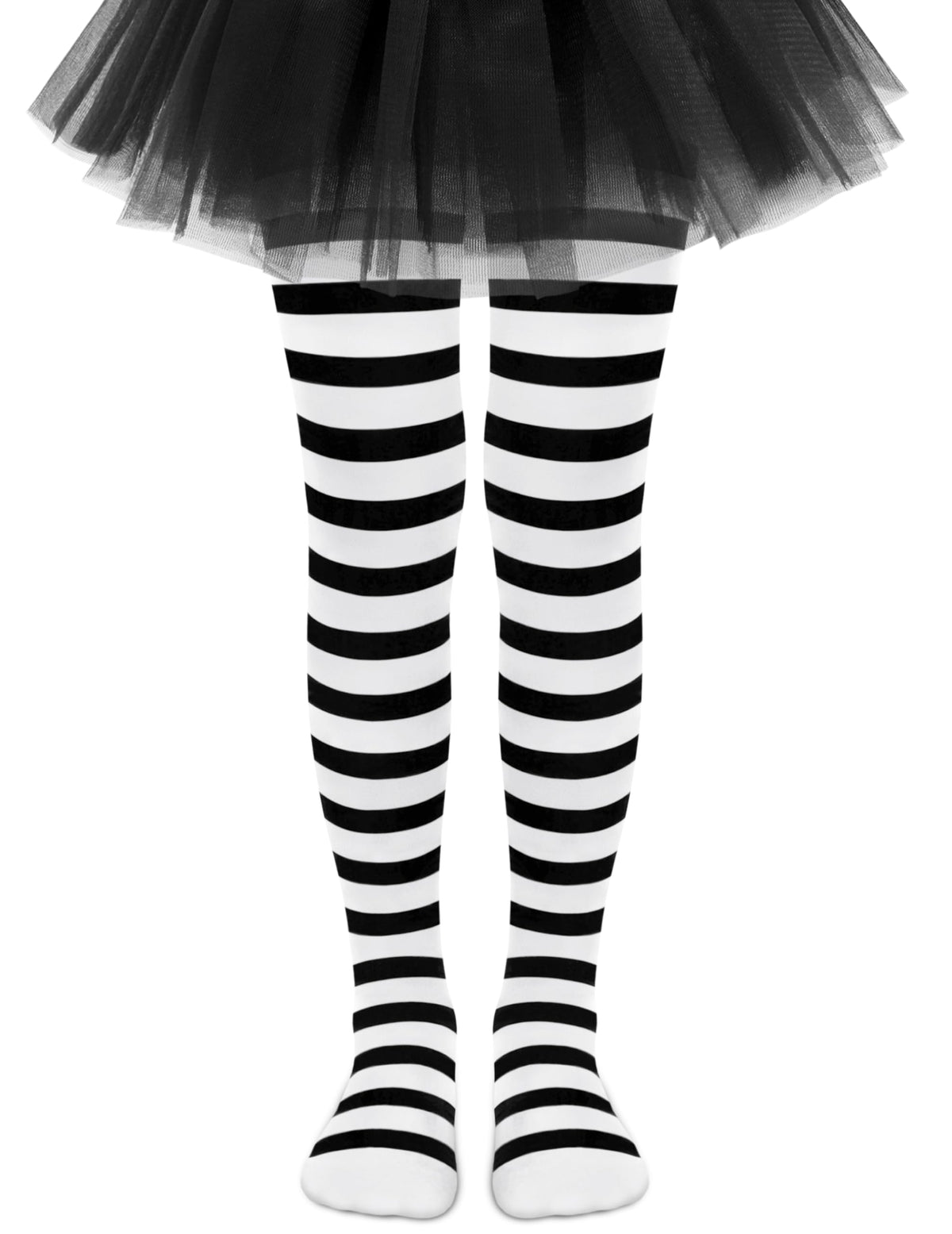 Sarfel Toddler Tights Halloween Tights for Girls Stockings Ultra-Soft Baby Girl Stockings Toddler Striped Socks Witch Costume