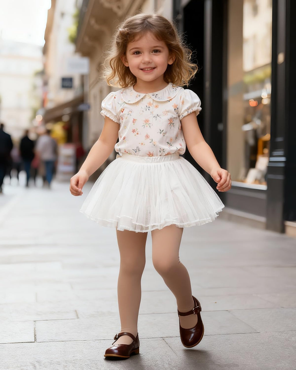 Century Star 2 Pack Girls Ballet Tights Footed for Toddler Kids Dance
