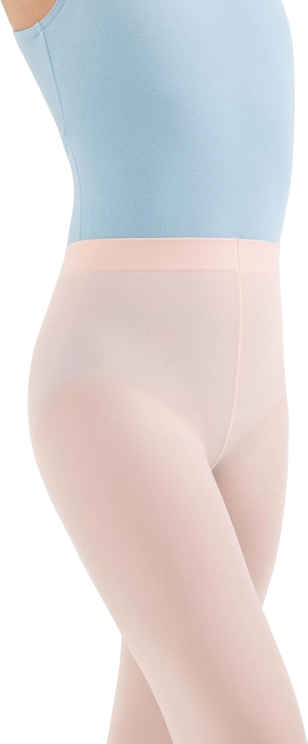 Capezio Girls Capezio Ultra Soft Self Knit Waistband Stirrup Tight - Girls