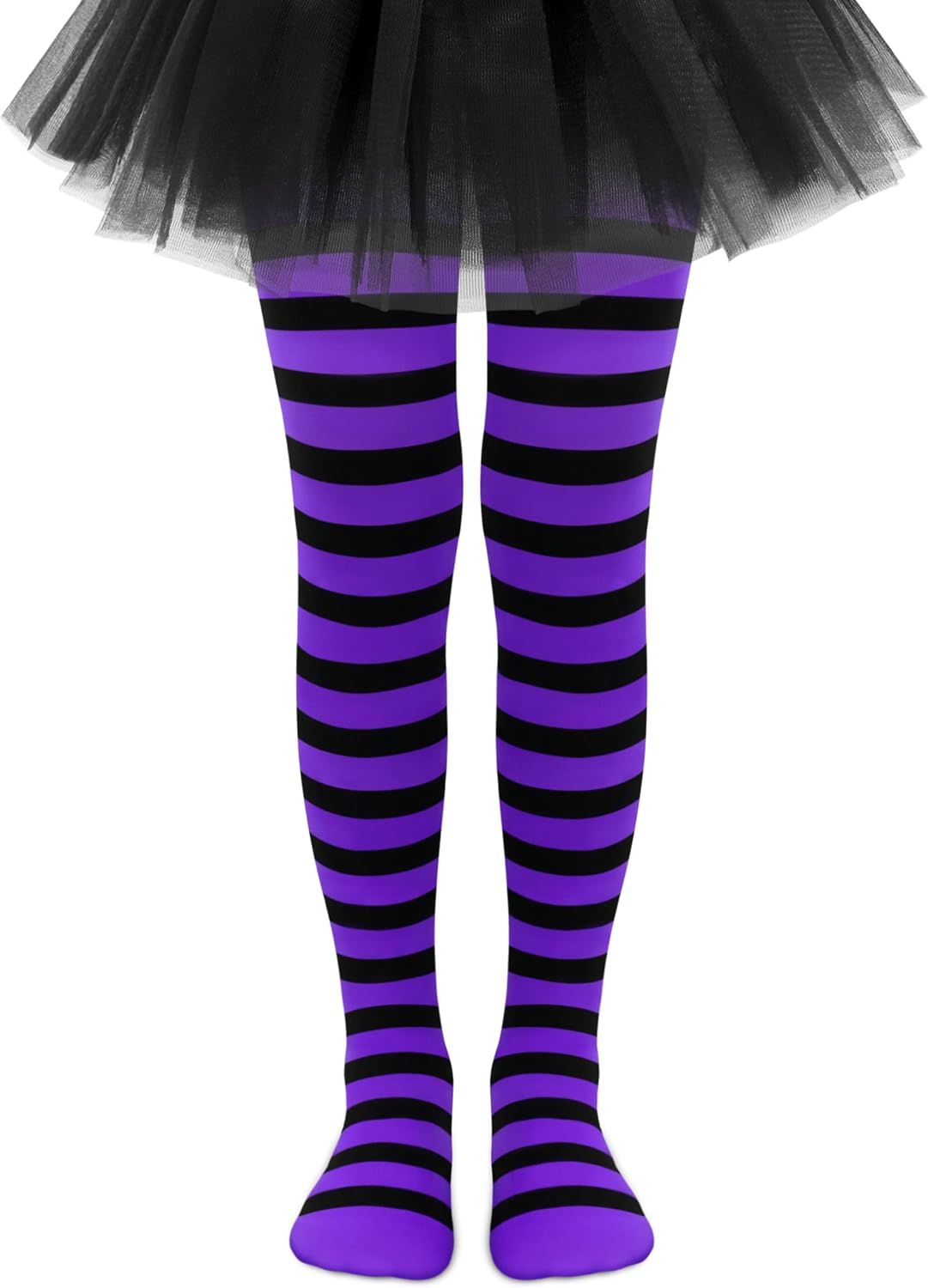 Sarfel Toddler Tights Halloween Tights for Girls Stockings Ultra-Soft Baby Girl Stockings Toddler Striped Socks Witch Costume