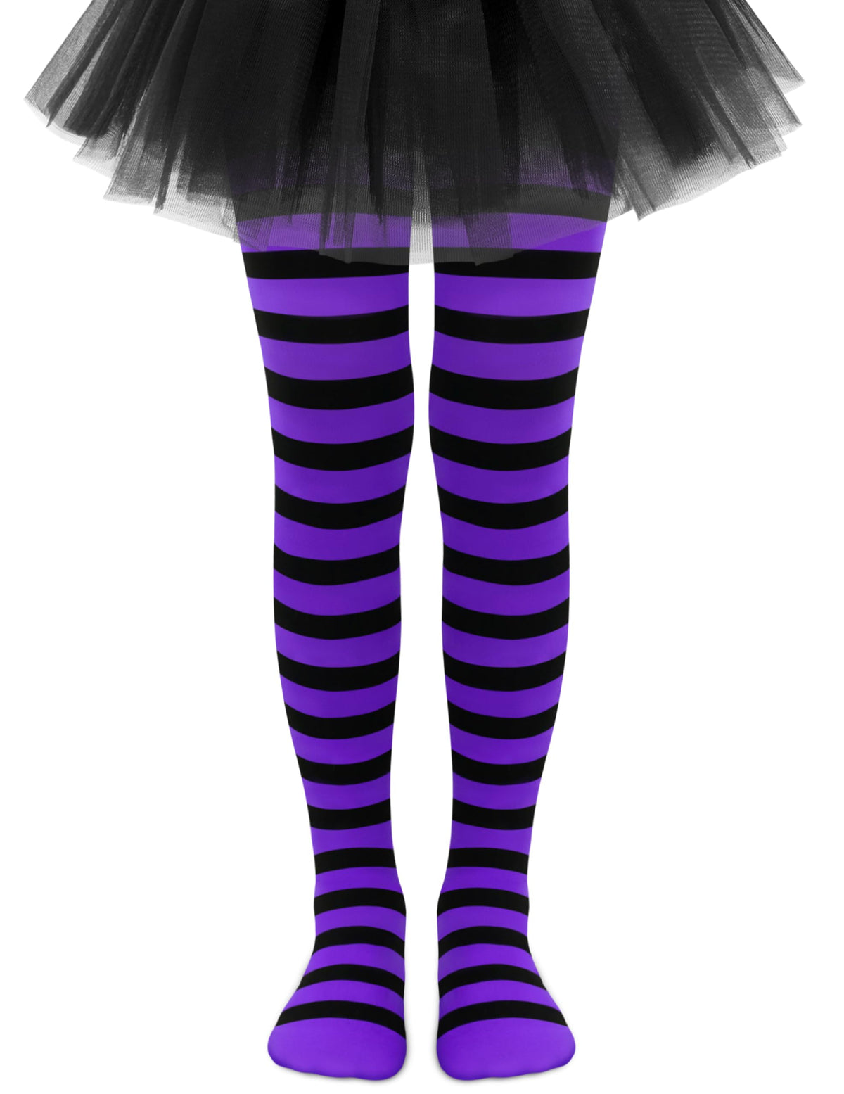 Sarfel Toddler Tights Halloween Tights for Girls Stockings Ultra-Soft Baby Girl Stockings Toddler Striped Socks Witch Costume