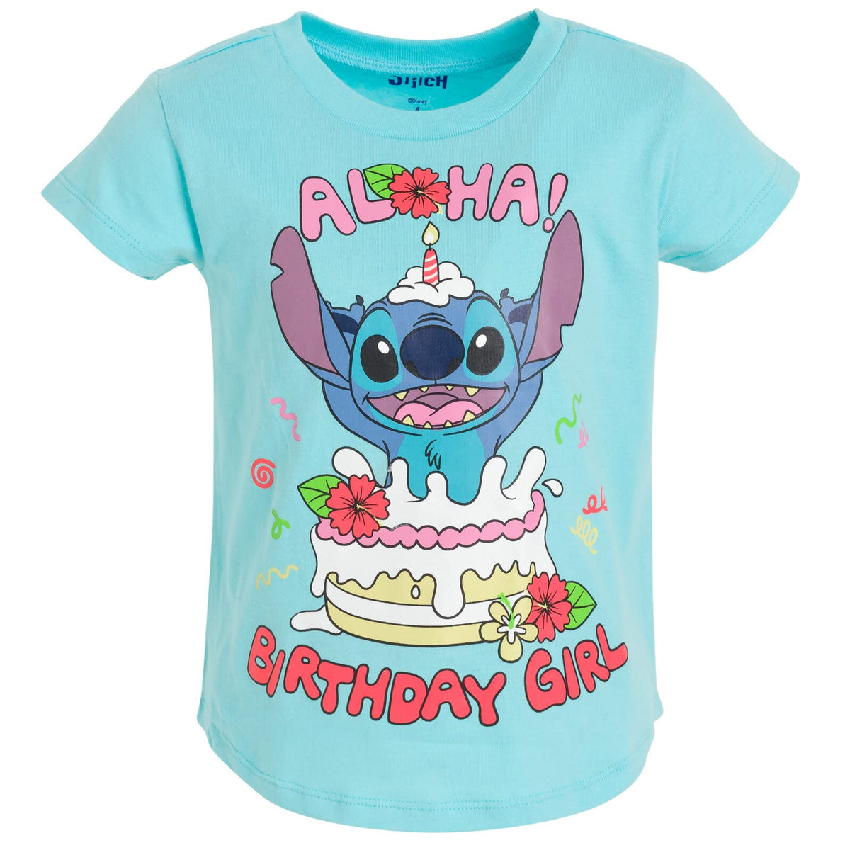 Disney Girls Birthday T-Shirt Infant to Big Kid Sizes (18 Months - 14-16)