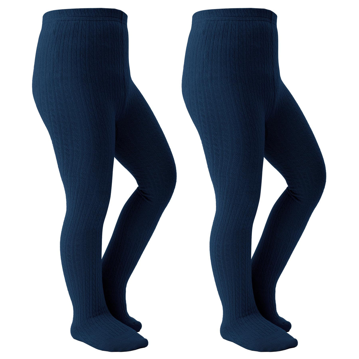 Girls Tights Seamless Toddler Stockings Cable Knit School Leggings 2-12T