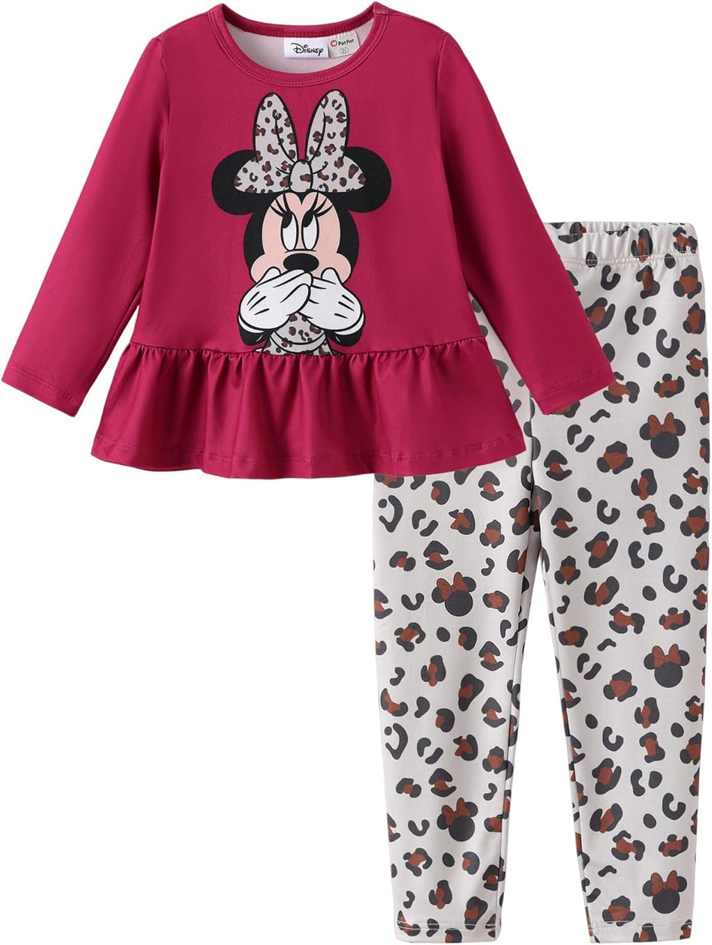 Disney Toddler Girls Clothes Long Sleeve Shirt Leggings 2pcs Outfits Set