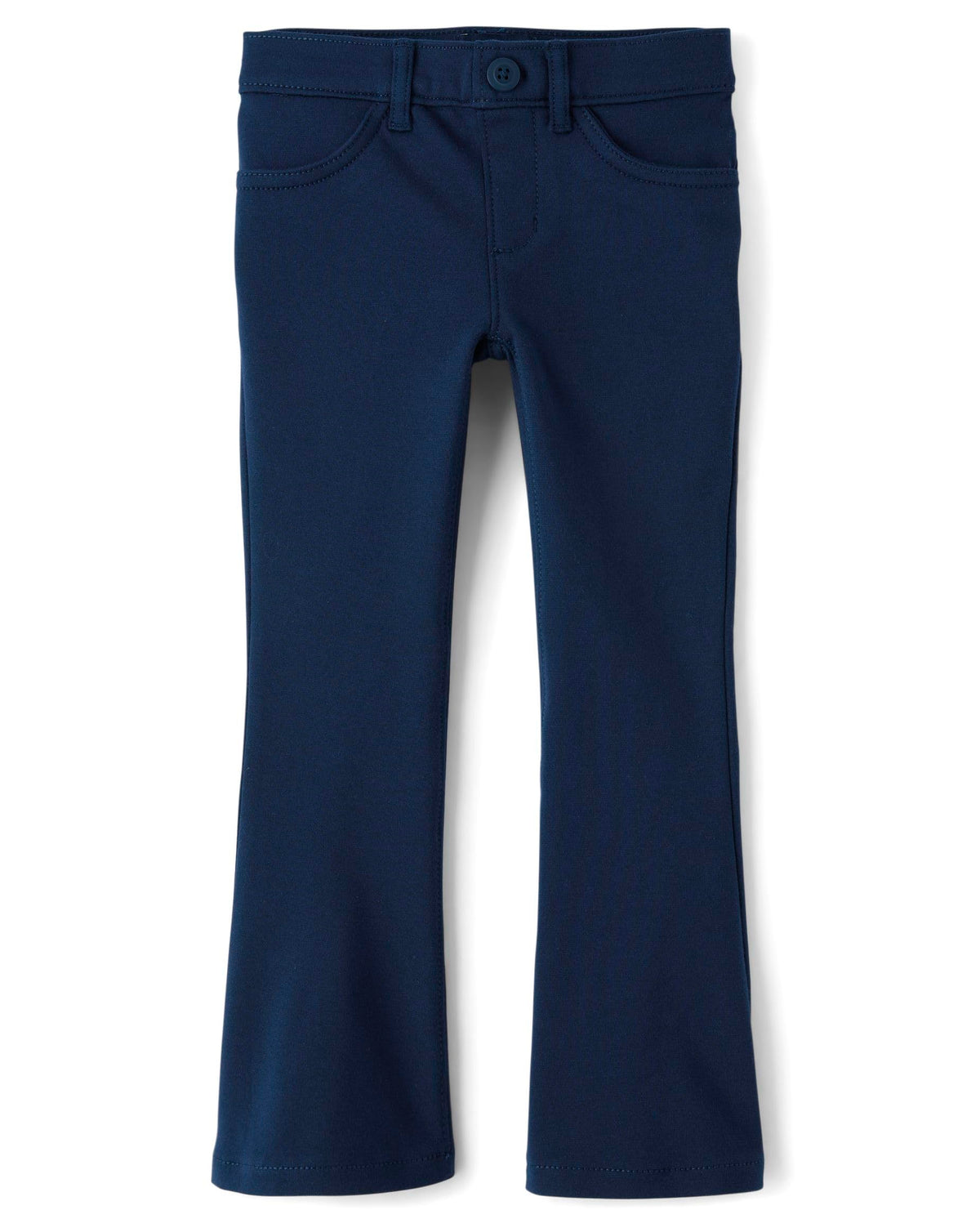 The Children's Place Girls' Uniform Ponte Flare Leg Pants