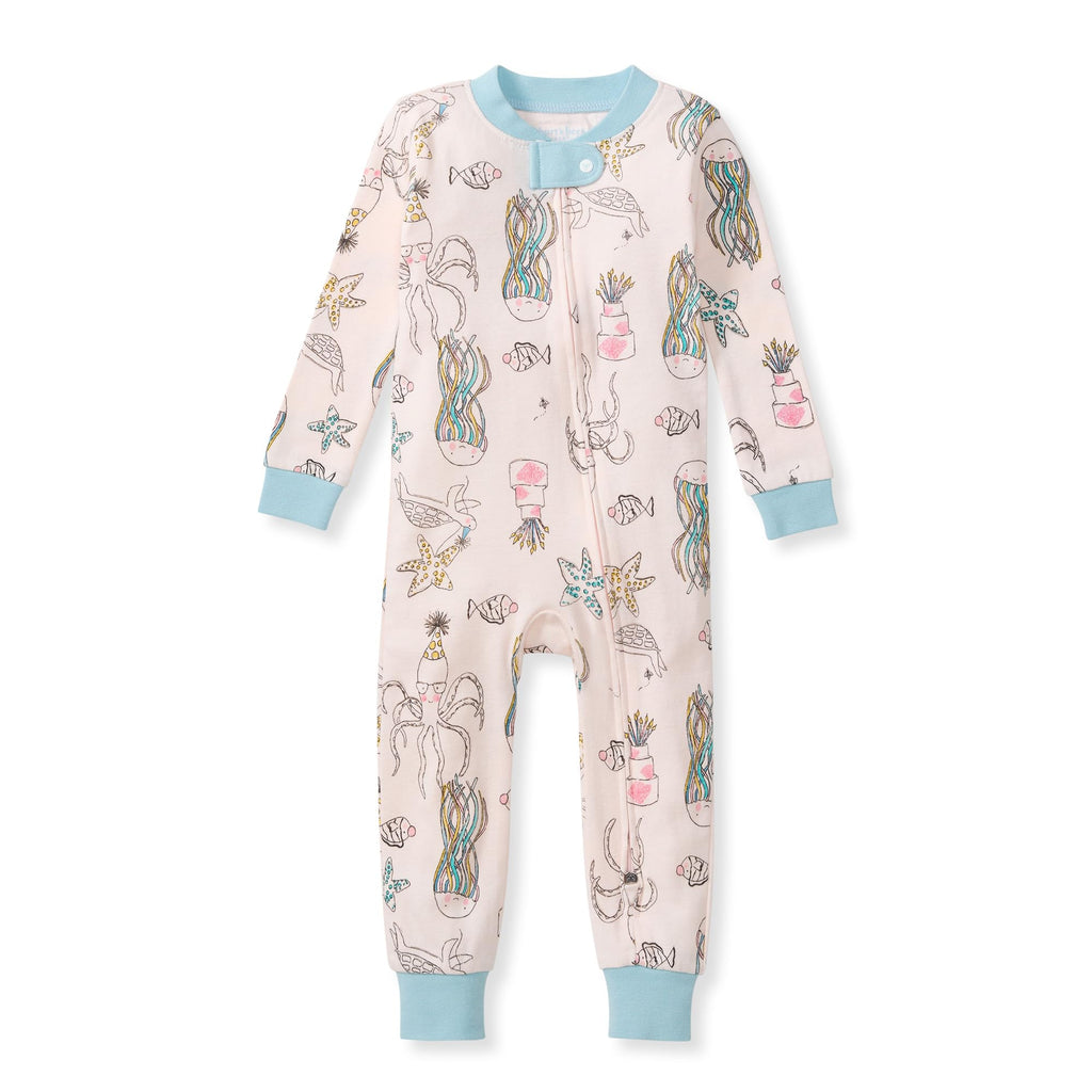 Burt's Bees Baby Boys Footless Pajamas, Sleep and Play Loose Fit, 100% Organic Cotton Soft One-piece PJs, Sizes NB to 6-9 Months