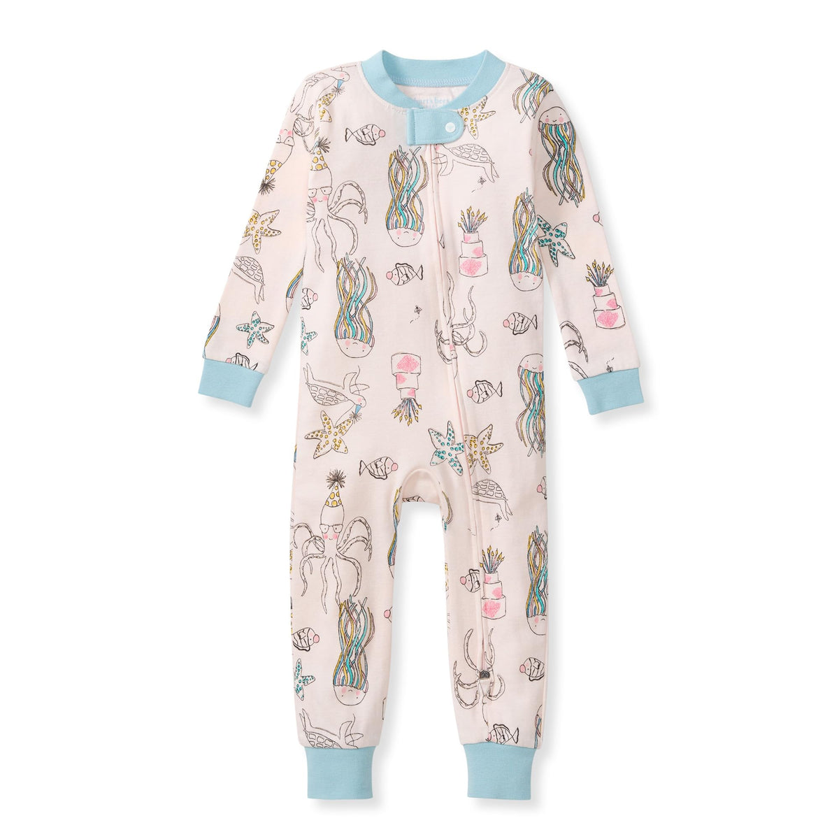 Burt's Bees Baby Boys Footless Pajamas, Sleep and Play Loose Fit, 100% Organic Cotton Soft One-piece PJs, Sizes NB to 6-9 Months