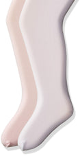 Jefferies Socks Girls' Smooth Microfiber Tights 2 Pair Pack