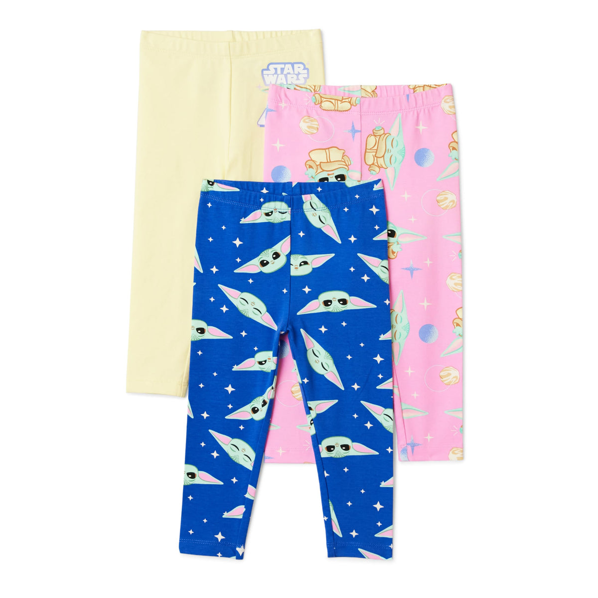 Amazon Essentials Girls' Cotton Stretch Leggings, Multipacks
