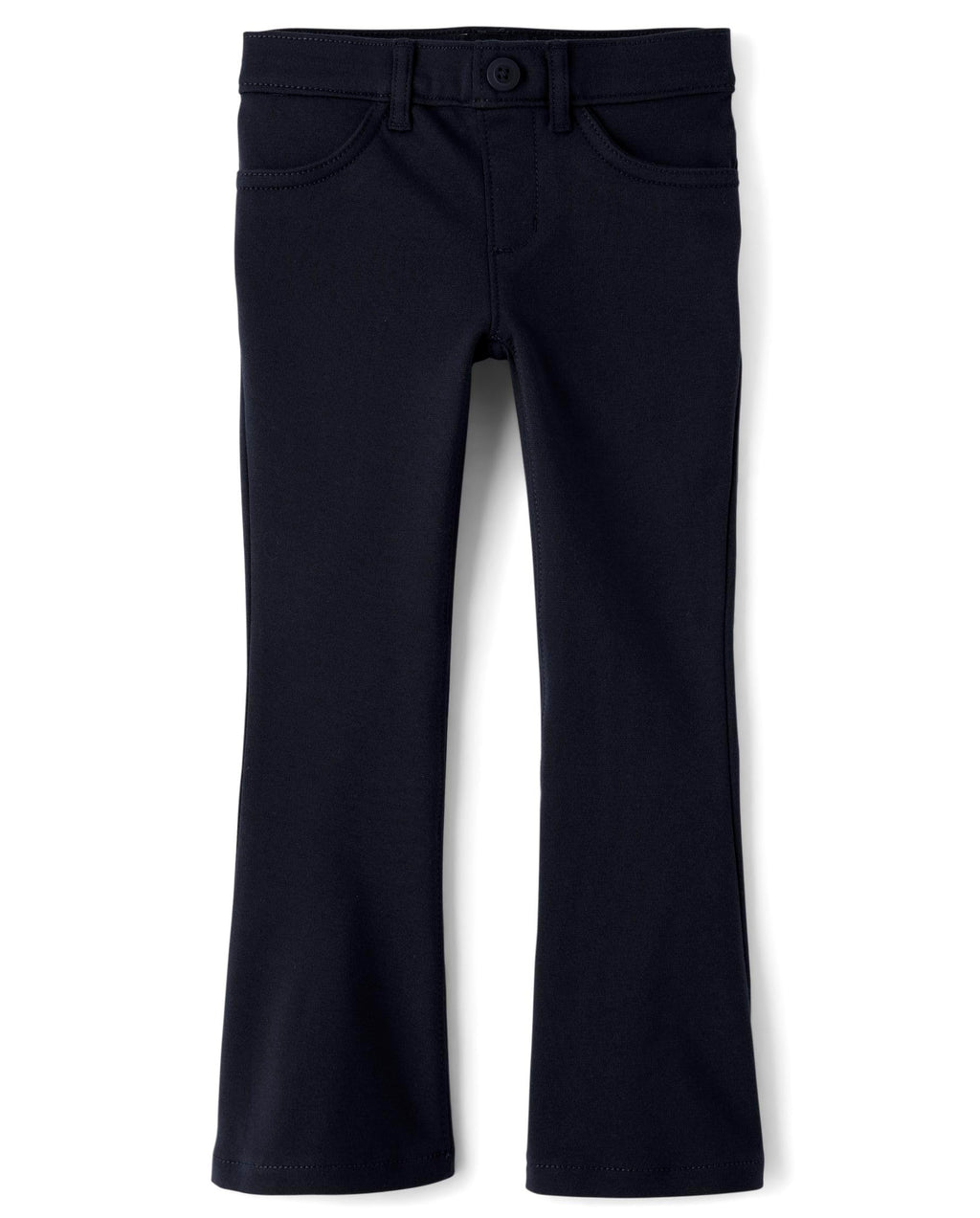 The Children's Place Girls' Uniform Ponte Flare Leg Pants