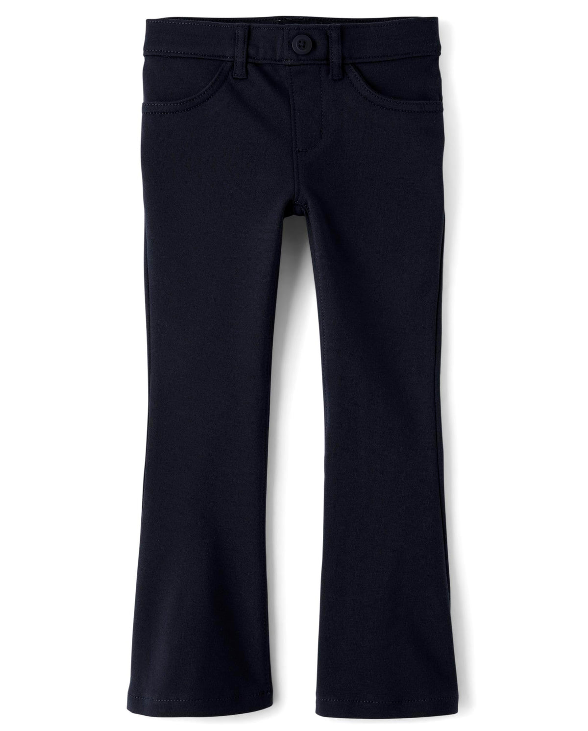 The Children's Place Girls' Uniform Ponte Flare Leg Pants
