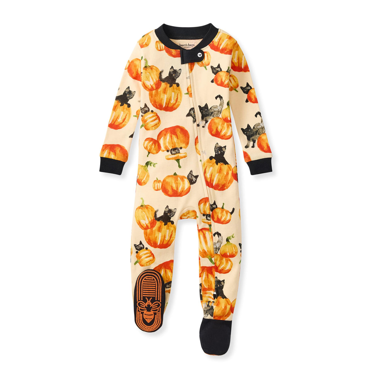 Burt's Bees Baby Boys Footless Pajamas, Sleep and Play Loose Fit, 100% Organic Cotton Soft One-piece PJs, Sizes NB to 6-9 Months